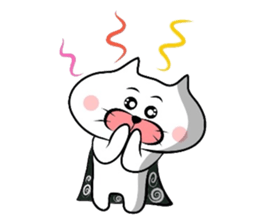 Furoshiki nyanko Matsukichi Winter story sticker #1409657