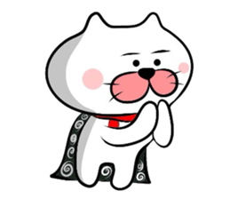 Furoshiki nyanko Matsukichi Winter story sticker #1409658