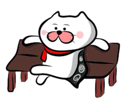 Furoshiki nyanko Matsukichi Winter story sticker #1409659