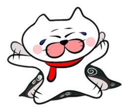 Furoshiki nyanko Matsukichi Winter story sticker #1409661