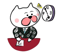 Furoshiki nyanko Matsukichi Winter story sticker #1409664