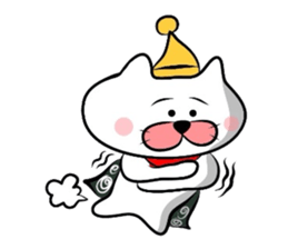 Furoshiki nyanko Matsukichi Winter story sticker #1409665