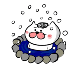 Furoshiki nyanko Matsukichi Winter story sticker #1409666