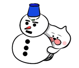 Furoshiki nyanko Matsukichi Winter story sticker #1409667