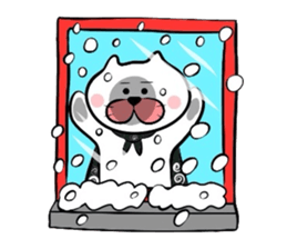 Furoshiki nyanko Matsukichi Winter story sticker #1409671