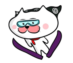 Furoshiki nyanko Matsukichi Winter story sticker #1409673