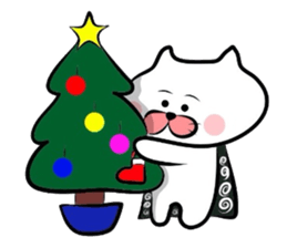 Furoshiki nyanko Matsukichi Winter story sticker #1409676