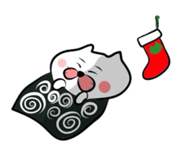 Furoshiki nyanko Matsukichi Winter story sticker #1409678