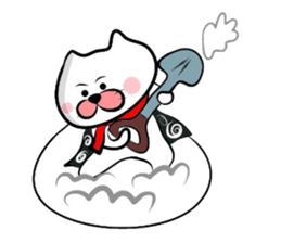 Furoshiki nyanko Matsukichi Winter story sticker #1409683