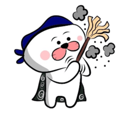 Furoshiki nyanko Matsukichi Winter story sticker #1409684