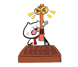 Furoshiki nyanko Matsukichi Winter story sticker #1409686