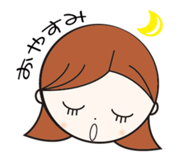 Daily conversation girl sticker #1409771