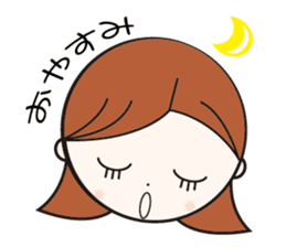 Daily conversation girl sticker #1409771