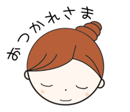 Daily conversation girl sticker #1409775
