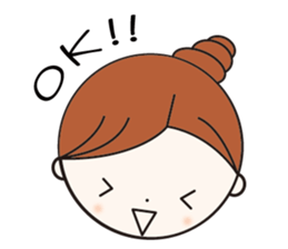 Daily conversation girl sticker #1409778