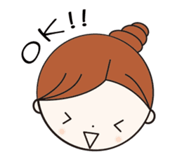 Daily conversation girl sticker #1409778