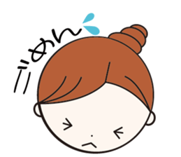Daily conversation girl sticker #1409779