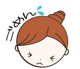 Daily conversation girl sticker #1409779