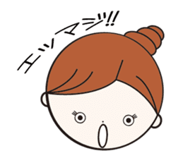 Daily conversation girl sticker #1409780