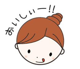 Daily conversation girl sticker #1409784
