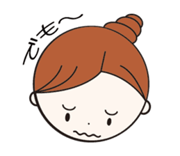 Daily conversation girl sticker #1409787