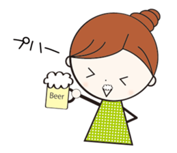 Daily conversation girl sticker #1409789