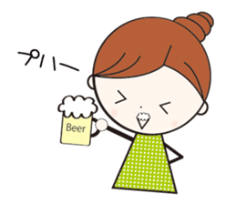 Daily conversation girl sticker #1409789