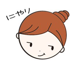 Daily conversation girl sticker #1409792