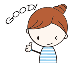 Daily conversation girl sticker #1409800