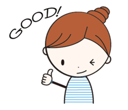 Daily conversation girl sticker #1409800