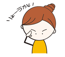 Daily conversation girl sticker #1409801