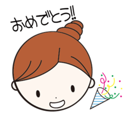 Daily conversation girl sticker #1409806