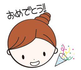 Daily conversation girl sticker #1409806