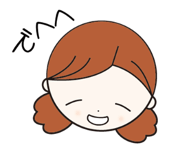 Daily conversation girl sticker #1409807