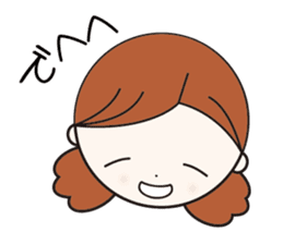 Daily conversation girl sticker #1409807