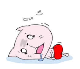 red pants cat sticker #1410617