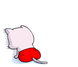 red pants cat sticker #1410618