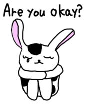 Rabbit cow Gyuchan English version sticker #1411635