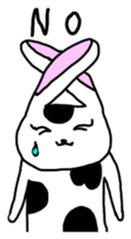 Rabbit cow Gyuchan English version sticker #1411637