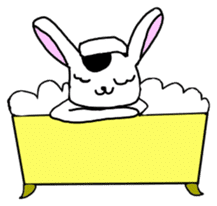 Rabbit cow Gyuchan English version sticker #1411648