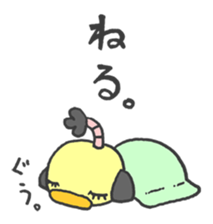 Topknot hairstyle. sticker #1411792