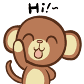 Kawaii Monkey Aren Stickers sticker #1412170