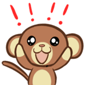 Kawaii Monkey Aren Stickers sticker #1412173