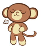 Kawaii Monkey Aren Stickers sticker #1412177