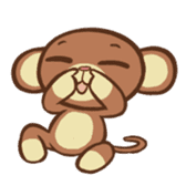 Kawaii Monkey Aren Stickers sticker #1412179