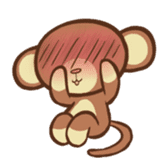 Kawaii Monkey Aren Stickers sticker #1412180
