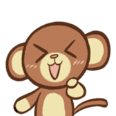Kawaii Monkey Aren Stickers sticker #1412183