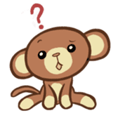 Kawaii Monkey Aren Stickers sticker #1412184