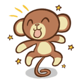 Kawaii Monkey Aren Stickers sticker #1412185