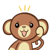 Kawaii Monkey Aren Stickers sticker #1412187